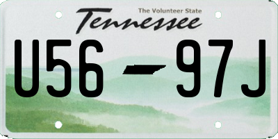 TN license plate U5697J