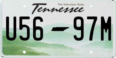 TN license plate U5697M