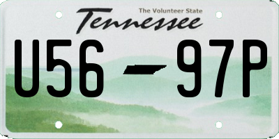 TN license plate U5697P