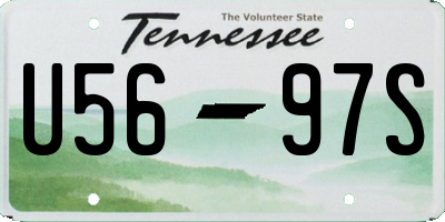 TN license plate U5697S