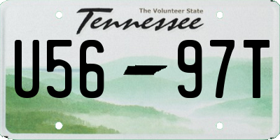 TN license plate U5697T