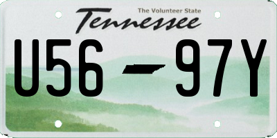 TN license plate U5697Y