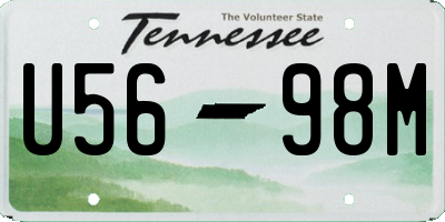 TN license plate U5698M