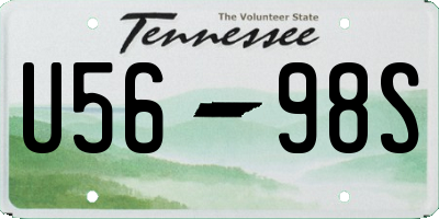 TN license plate U5698S