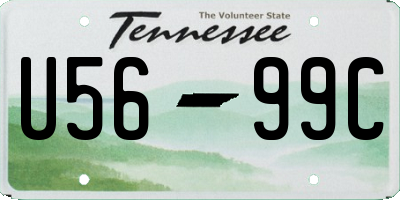 TN license plate U5699C