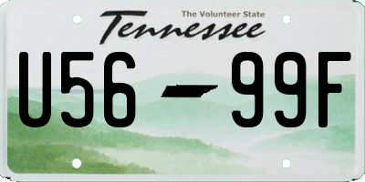 TN license plate U5699F
