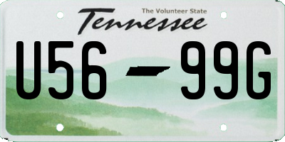 TN license plate U5699G