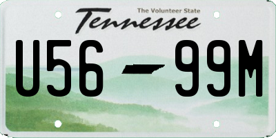 TN license plate U5699M