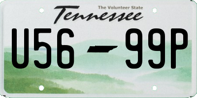 TN license plate U5699P