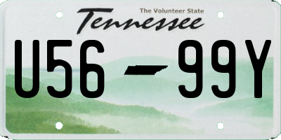 TN license plate U5699Y