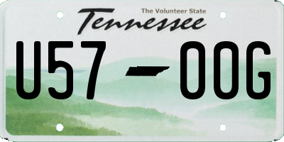 TN license plate U5700G