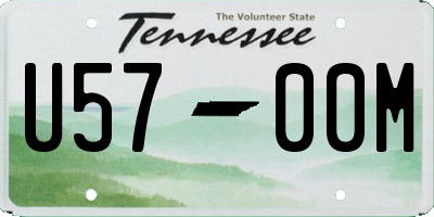 TN license plate U5700M