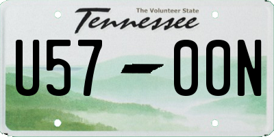TN license plate U5700N