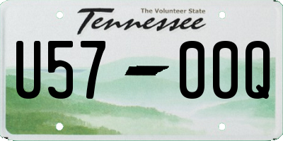 TN license plate U5700Q