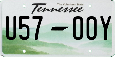 TN license plate U5700Y