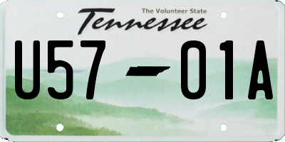 TN license plate U5701A