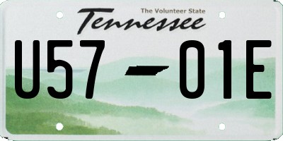 TN license plate U5701E
