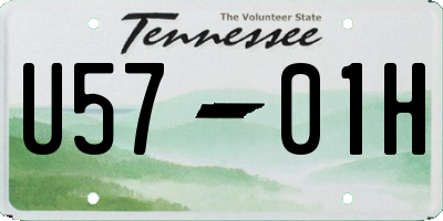 TN license plate U5701H
