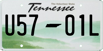 TN license plate U5701L