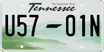 TN license plate U5701N