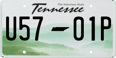 TN license plate U5701P