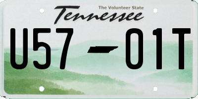 TN license plate U5701T