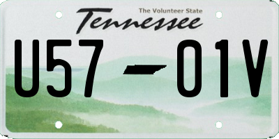 TN license plate U5701V