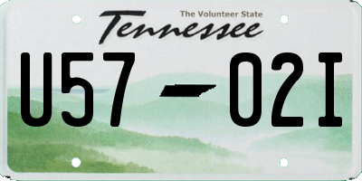 TN license plate U5702I
