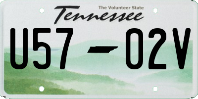 TN license plate U5702V