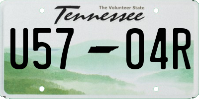 TN license plate U5704R