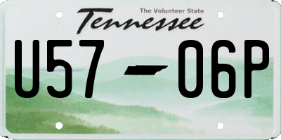 TN license plate U5706P