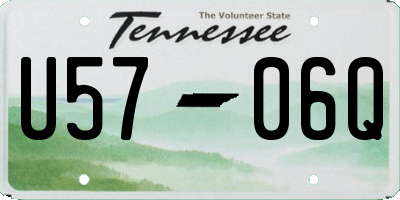 TN license plate U5706Q