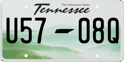 TN license plate U5708Q
