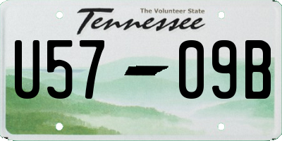 TN license plate U5709B