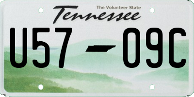 TN license plate U5709C