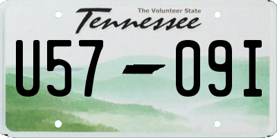 TN license plate U5709I