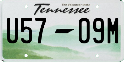 TN license plate U5709M