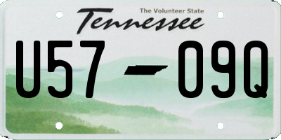 TN license plate U5709Q