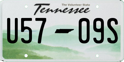 TN license plate U5709S