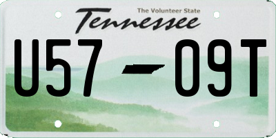 TN license plate U5709T