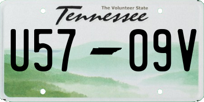 TN license plate U5709V