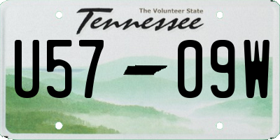 TN license plate U5709W