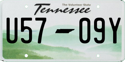 TN license plate U5709Y