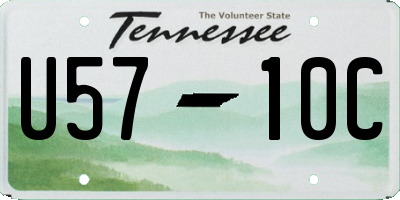 TN license plate U5710C