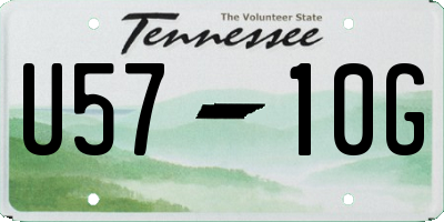 TN license plate U5710G