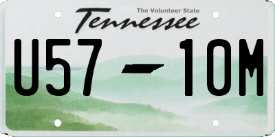 TN license plate U5710M