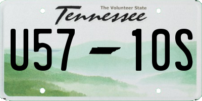 TN license plate U5710S