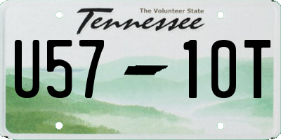 TN license plate U5710T