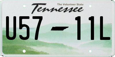 TN license plate U5711L
