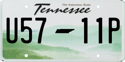 TN license plate U5711P